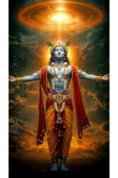 Krishna with Sudarshan Chakra Logo